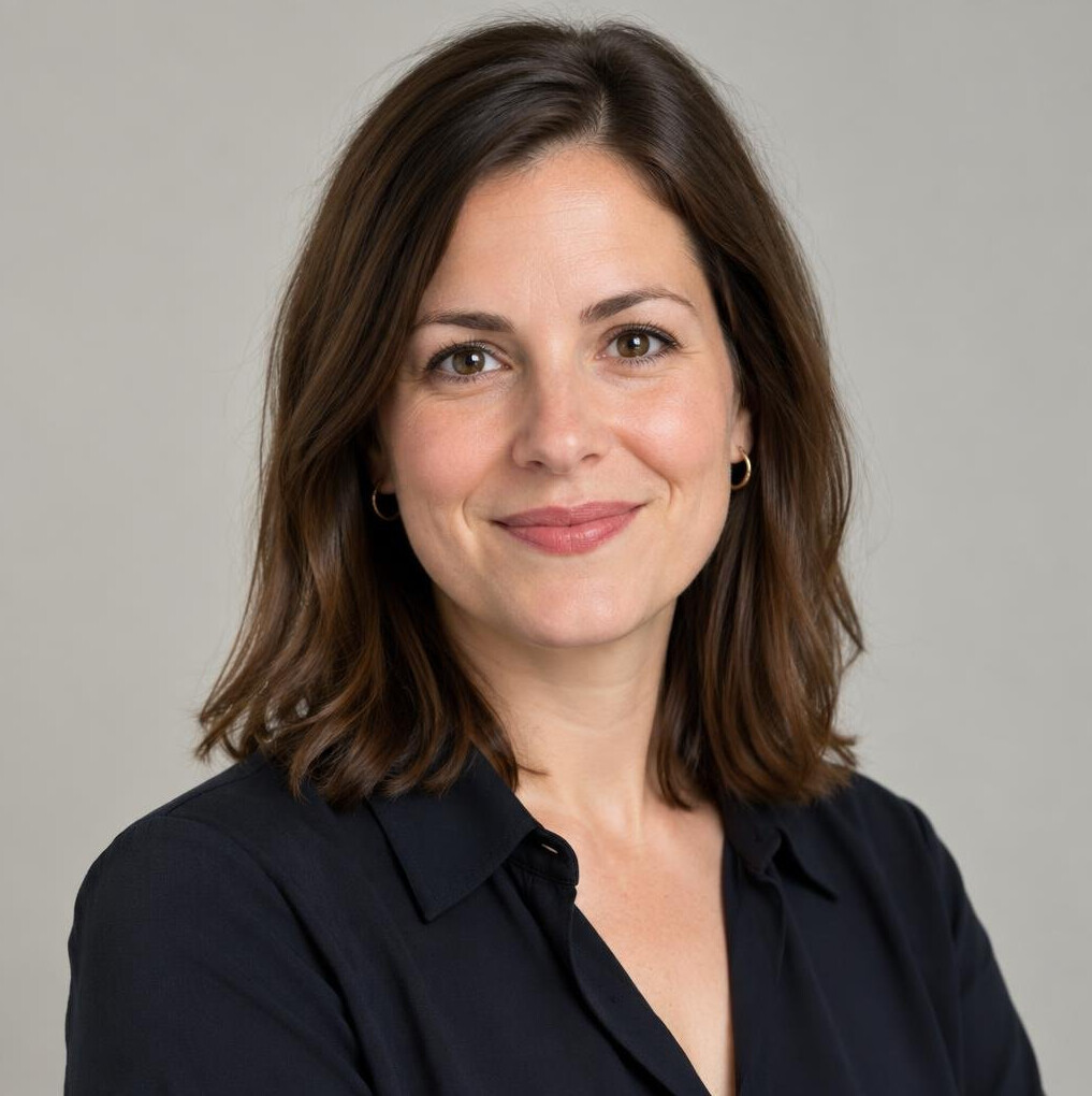 Portrait of a young woman with brown hair